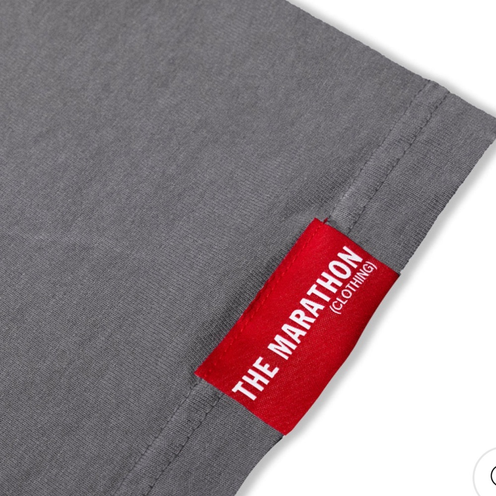 NWOT The Marathon Clothing Gray and Red Victory Tee 100% cotton large - Picture 3 of 4